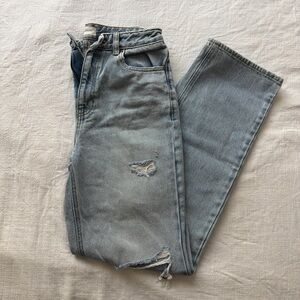 Pacsun High-Waisted Distressed Blue Jeans